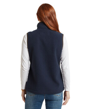 Gilet polaire Lyndon retro navy femme