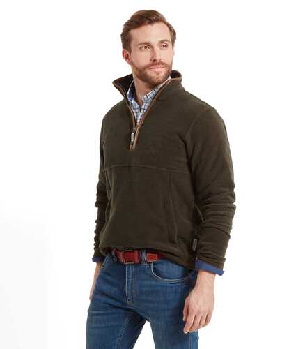 Polaire 1/4 zip Berkeley dark olive