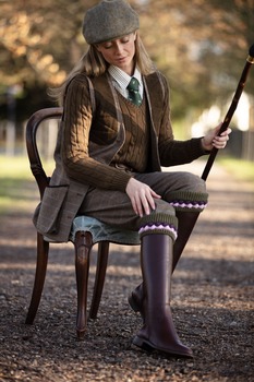 Chaussettes Lady Strathie dk olive