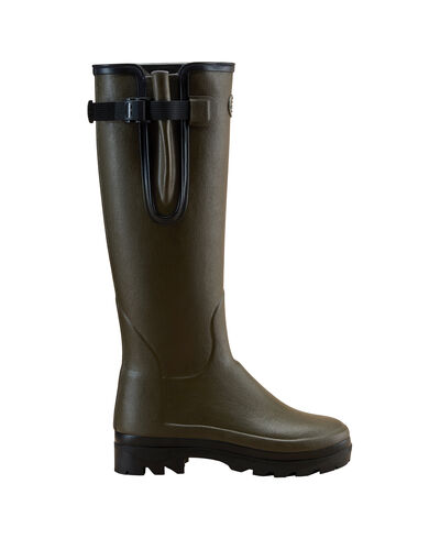 Bottes VIERZONORD femme vert chameau néoprène