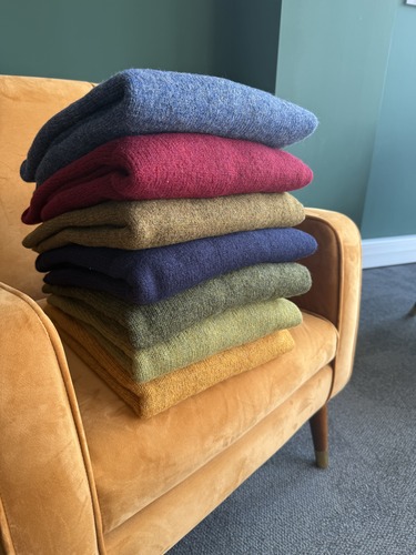 Pull col roulé navy