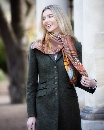 Carré large head of the game mocha