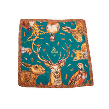 Carré large head of the game teal