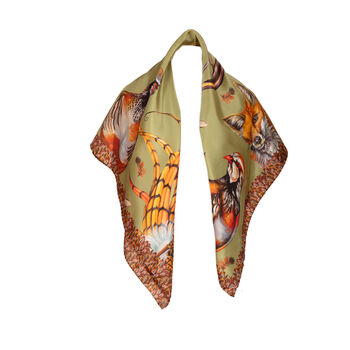 Carré large head of the game fern green