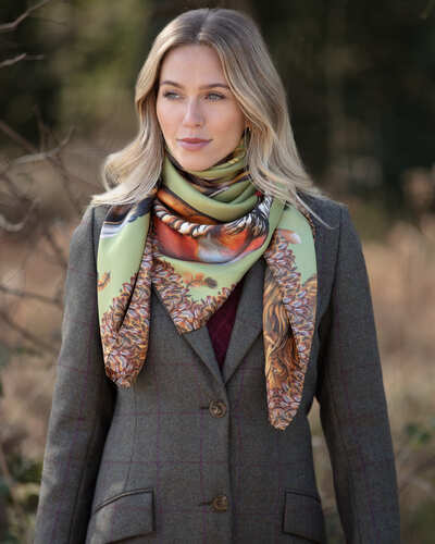 Carré large head of the game fern green