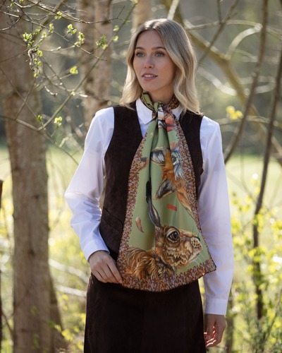 Echarpe Head of the Game fern green