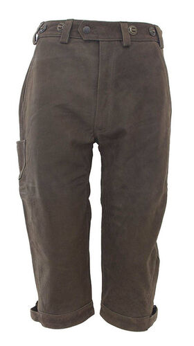 Knickers cuir de buffle vert olive