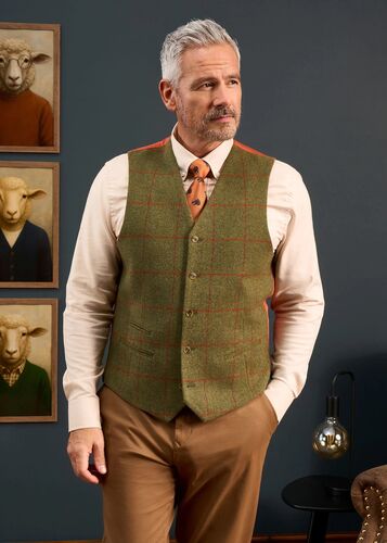 Compton reed lined back waistcoat
