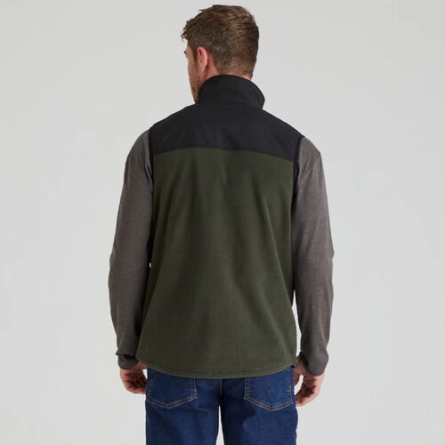 Deep forest Hybrid fleece vest