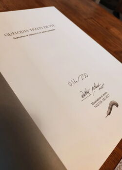 Livre "Quelques Traits de Vie" Edition limitée