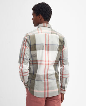 Chemise Harris tailored glenmore olive tartan