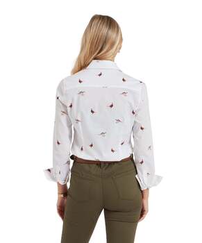 Ladies pheasant print shirt