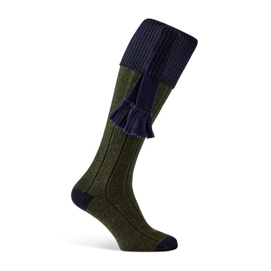 Chaussettes Royale hunter navy avec garters