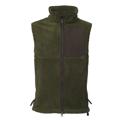 Olive Bear sherpa vest