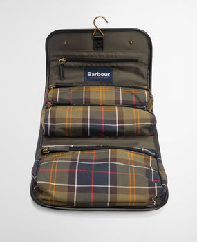 Tartan hanging washbag
