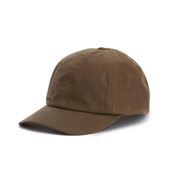 Tan wax baseball cap