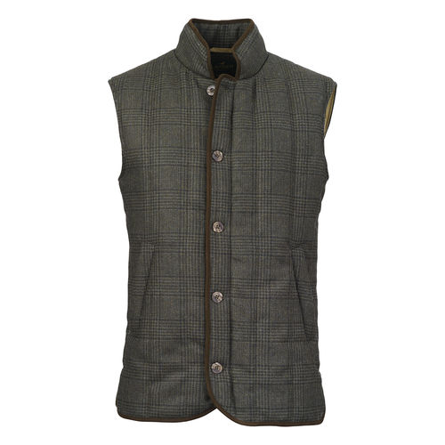 Gilet tweed matelassé willow
