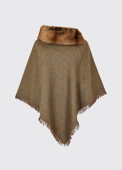 Poncho tweed Silverfir Burren