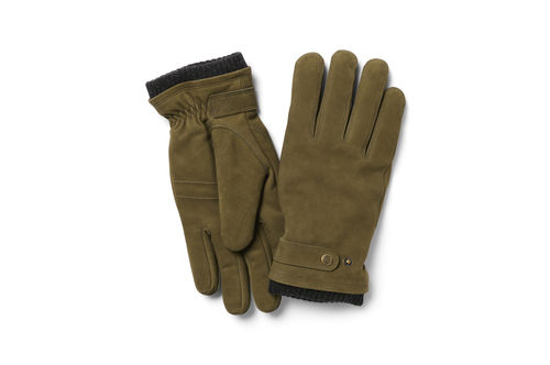 Gants nubuck olive