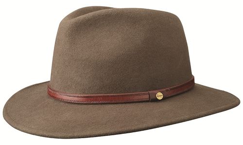 Chapeau Traveller Woolfelt deep taupe
