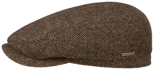 Casquette driver wool herringbone