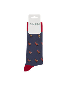 Vintage navy grouse socks