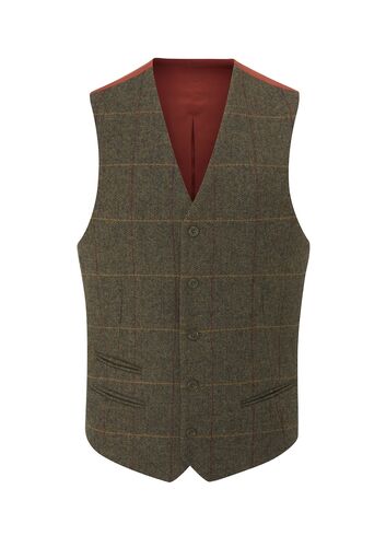 Compton teak lined back waistcoat