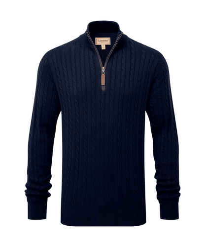 Pull coton cashmere Calton 1/4 zip 3 coloris