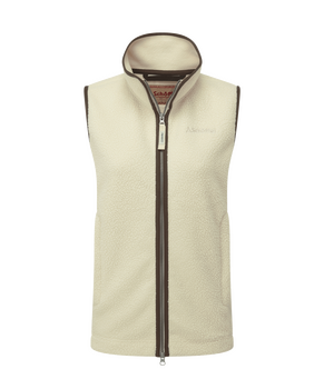 Gilet polaire Lyndon retro écru femme