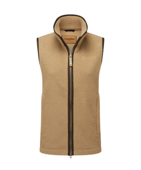 Gilet polaire Lyndon retro tan femme