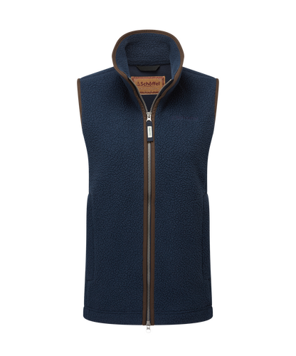 Gilet polaire Lyndon retro navy femme