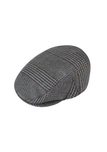 Casquette plate Surrey blue check