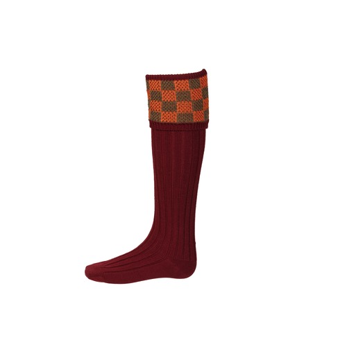 Chaussettes Fenwick burgundy
