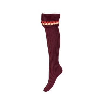 Lady Strathie mulberry breeks socks