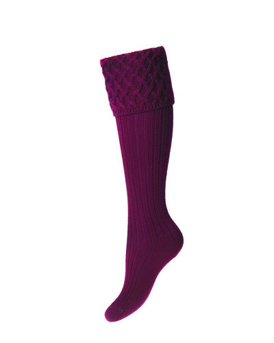 Chaussettes Lady RANNOCH burgundy
