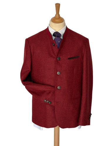 Veste autrichienne Murau mérinos rot