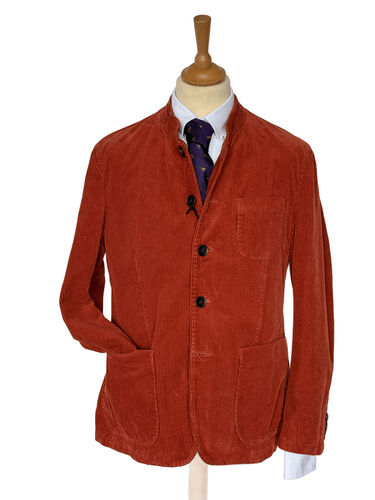 Veste autrichienne Bolton velour corail