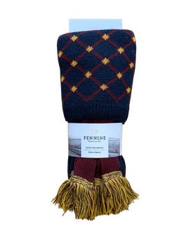 Navy Regent breeks socks with garters