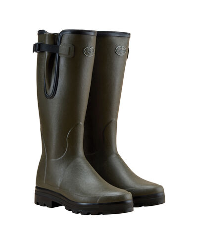 Bottes VIERZONORD femme vert chameau néoprène