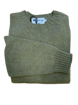 Pull col rond lichen