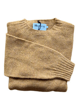 Crew neck gold rust sweater