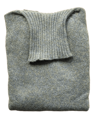 Pull col roulé scotspine