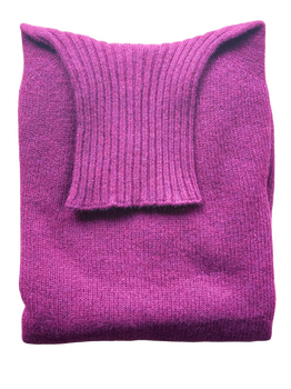 Turtleneck claret sweater