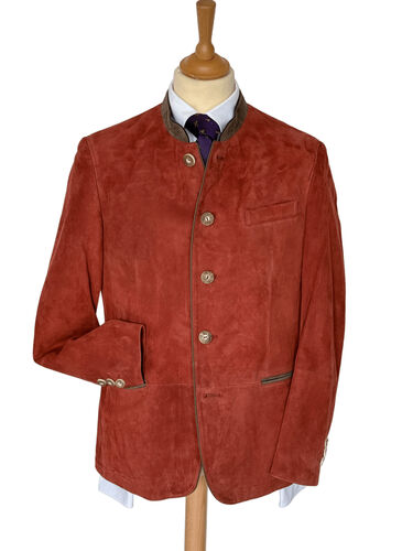 Veste autrichienne en peau Ladis corail