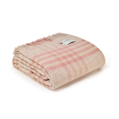 XXL hex dusky pink throw