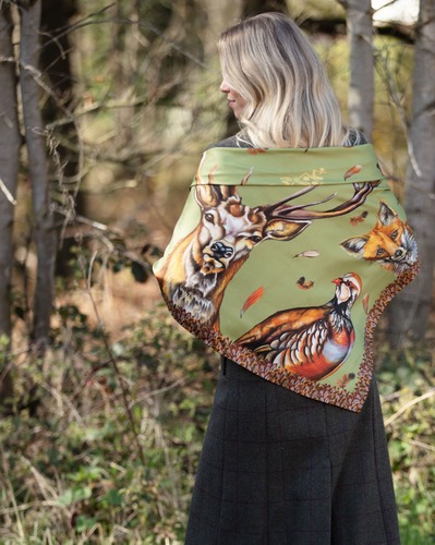 Carré large head of the game fern green