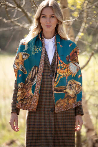 Echarpe Head of the Game teal