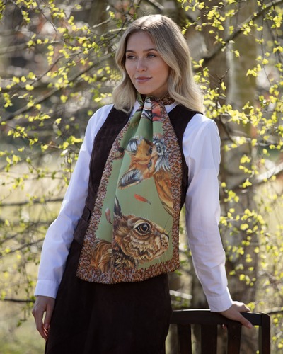 Echarpe Head of the Game fern green