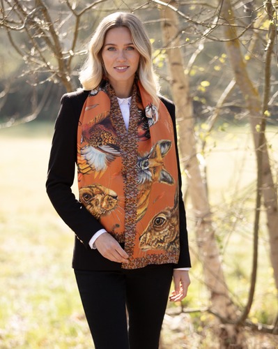 Echarpe Head of the Game burnt orange