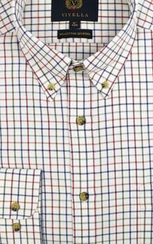 B/D plum medium tattersall shirt